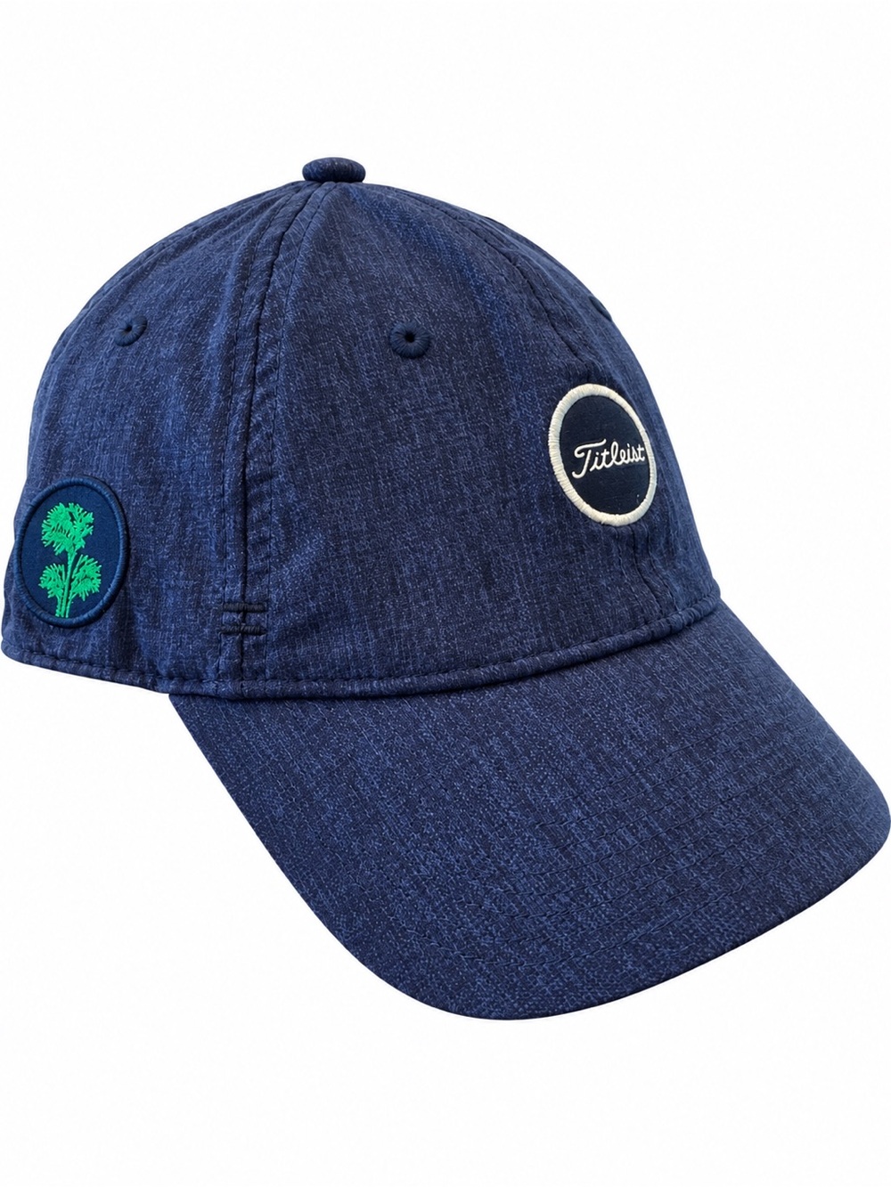 Titleist Navy Blue Golf Hat Palm Tree Patch Adjustable Cap NWOT